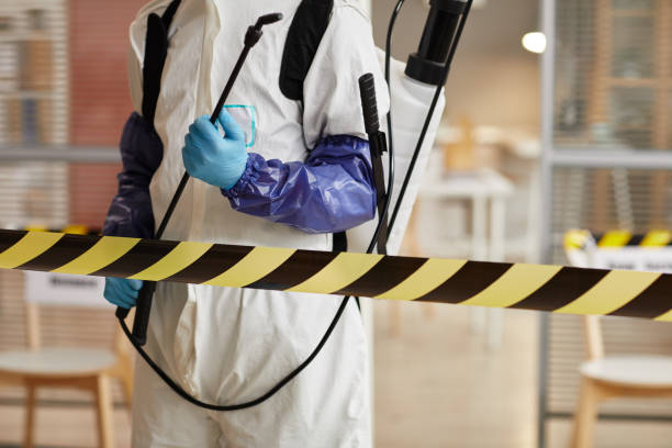 Professional Biohazard Cleanup technician working in Farmville, NC